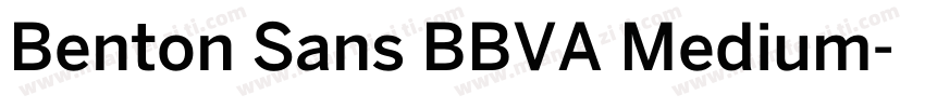 Benton Sans BBVA Medium字体转换